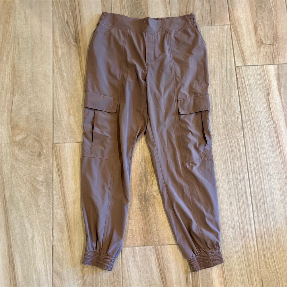 Athleta Chelsea Utility Jogger Pants Womens Size 6 Mineral Brown Cargo